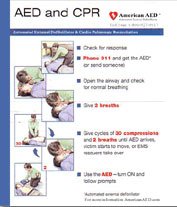 ZCard AED + CPR Reference Card