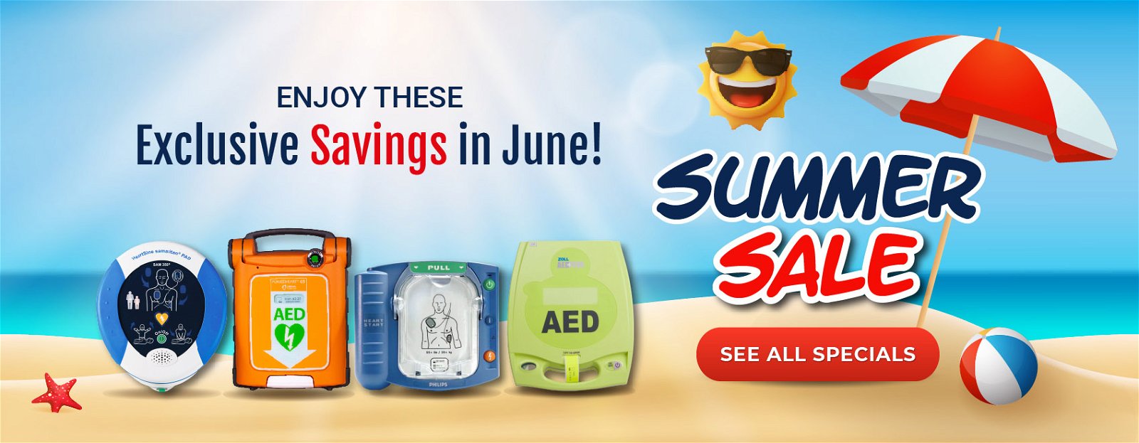 Buy an AED Device - AED Defibrillators June 2024 Summer Sale
