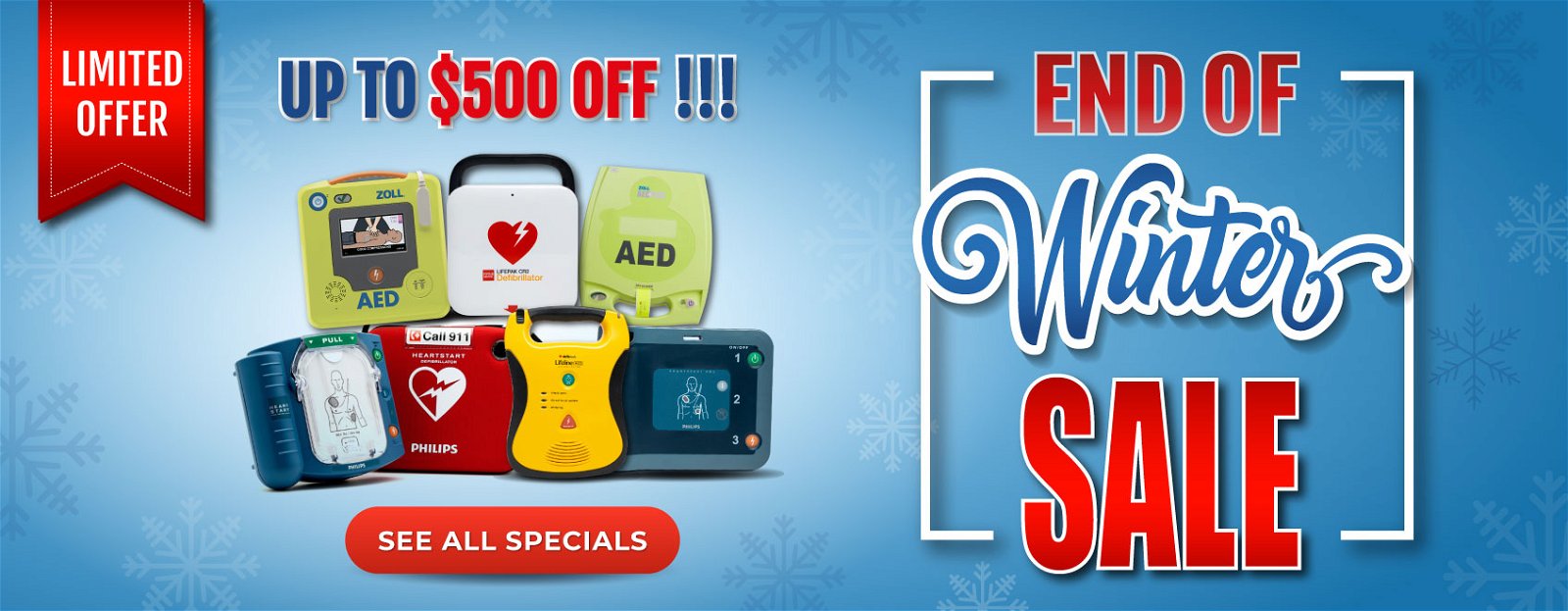 Buy an AED Device - AED Defibrillators March 2024 Winter Sale