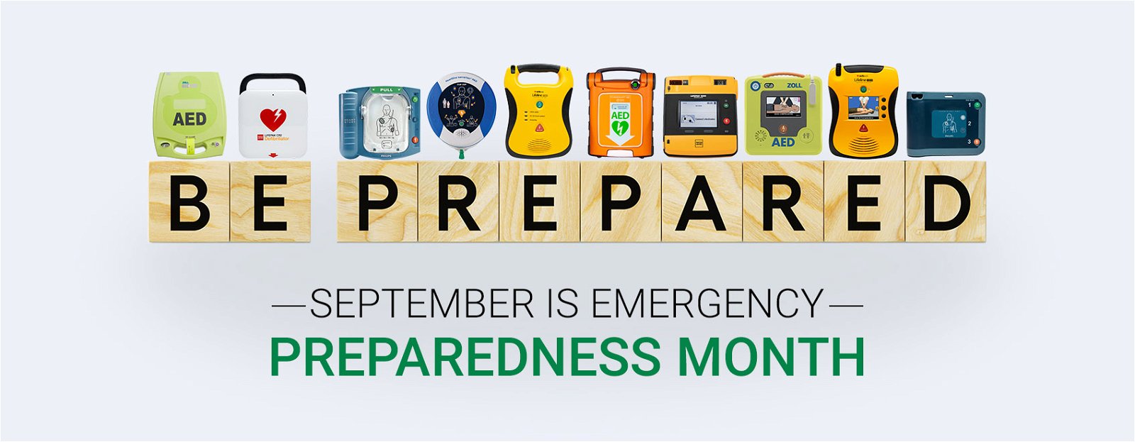 Buy AED Device - AED Defibrillators September is Emergency Preparedness Month
