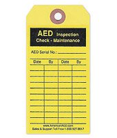 AED Package - Maintenance Tag