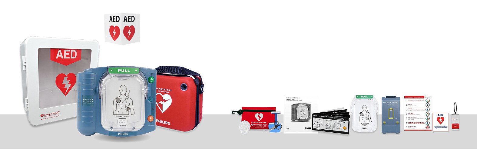 American AED Defibrillator Package for Churches & Community