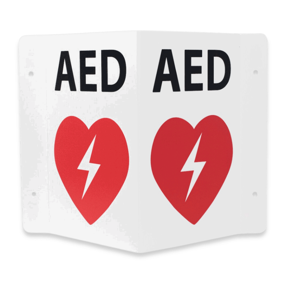 AED Package - Double Sided Flanged AED Sign