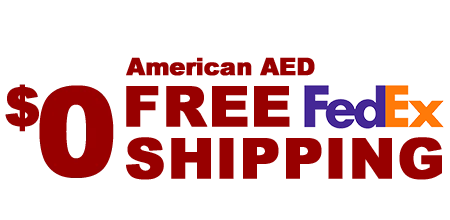 Free Shipping of all AEDs and Accessories for order over $50.00