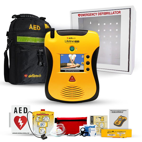 Defibtech Lifeline View Complete AED Package - American AED