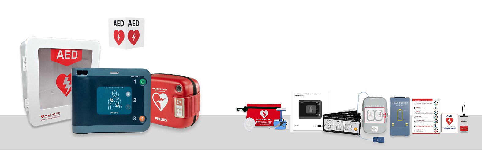 Philips Heartstart FRx Complete AED Defibrillator Package