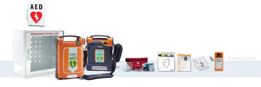 Powerheart G5 AED Defibrillator With ICPR Pads