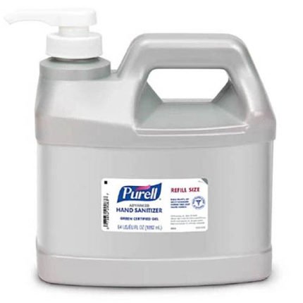 Purell 64oz Advanced Hand Sanitizer Green Certified Gel With Pump