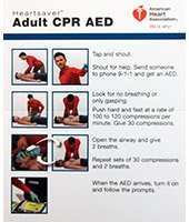 AED Package - CPR AED Quick Reference Card